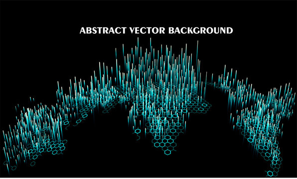  Hexagonal vector grid globe representing high tech, cloud computing and internet big data