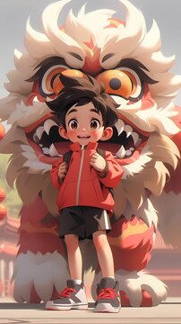 New Year National Tide Festival illustration, National Day celebration activity materials