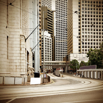 The streets of Hong Kong