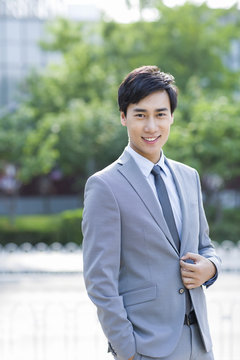 Portrait of young businessman